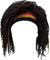 Vpuquuz Erwachsene Unisex Rasta Perücke Beanie Hüte Mützen Jamaica Rasta handgemachte Strickmützen Reggae Dreadlocks Roman lustige Geschenk häkeln Kappe Caps (Dunkelbraun)