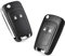 Heart Horse 2 PCS 2 Boutons Télécommande Porte-clés de Voiture Fob de Remplacement Compatible avec Vauxhall Opel Bu-i-CK Astra Insignia Vectra Zafira Meriva Mokka Key Shell (avec Lame)
