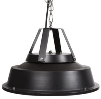 Perel Chauffage de terrasse suspendu, 1500 W, carbone, à suspendre, avec chaîne de suspension, 1 niveau de chauffe, protection contre les jets d'eau, design rétro, métal, noir