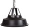 Perel Chauffage de terrasse suspendu, 1500 W, carbone, à suspendre, avec chaîne de suspension, 1 niveau de chauffe, protection contre les jets d'eau, design rétro, métal, noir