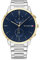 Tommy Hilfiger Multi Zifferblatt Quarz Uhr für Herren mit Silbernes Edelstahlarmband - 1710408