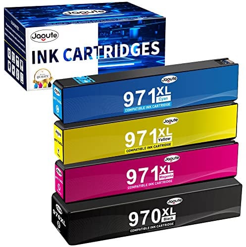 Jagute 970XL 971XL Tintenpatrone kompatibel für HP 970 Druckerpatronen für HP 971 Patronen Ersatz für HP Officejet Pro X476dw X576dw X451dw X551dw Patronen (Pack of 4)
