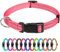 TagME Nylon Hundehalsband, Verstellbares Reflektierendes Hundehalsband mit Sicherheitsschnalle für Extra Kleine Hund, Rosa, 1.5cm Breite