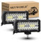 SKYWORLD 2Pcs Faro da Lavoro led 12V 24V, 7 pollici 18 cm 120W Fari Led Fuoristrada, Impermeabile Spot Luci di Lavoro a Led per Trattore Auto Camion Barca 4x4 ATV UTV, 6000K Faretti Fendinebbia