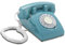 Opis 60s Cable: Telefono fisso vintage da casa, telefono a rotella stile anni '80, per un tocco classico Azzurro