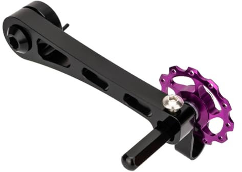 Laluky 1 tendeur de chaîne de vélo, protecteur de chaîne de vélo, tendeur de chaîne de vélo en alliage d'aluminium, convertisseur de réglage de vitesse de vélo pour VTT vélo de course de route (taille