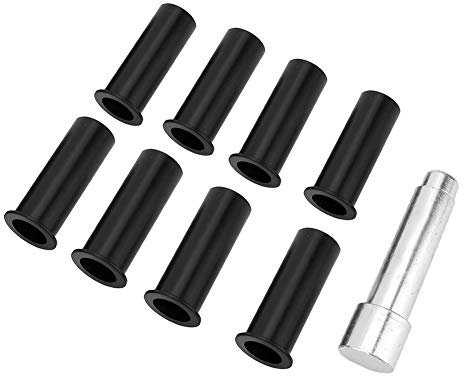 Türscharnierbuchsen, 8-teiliges Türscharnierstiftbuchsen-Kit ABS-Aluminiumlegierung Ersatz für Wrangler JKU 07-18 2 Tür für Tj Türscharnierbuchsen Türbuchsen Delrin