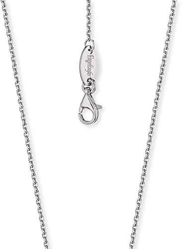 Engelsrufer Damen Anker Halskette aus Sterling Silber rhodiniert - in zwei Längen verstellbar - Karabinerverschluss - nickelfrei - Länge: 60 cm
