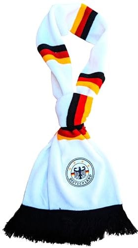 Generisch Deutschland Schal 2.0 weiß WM-STERNE bestickt, L