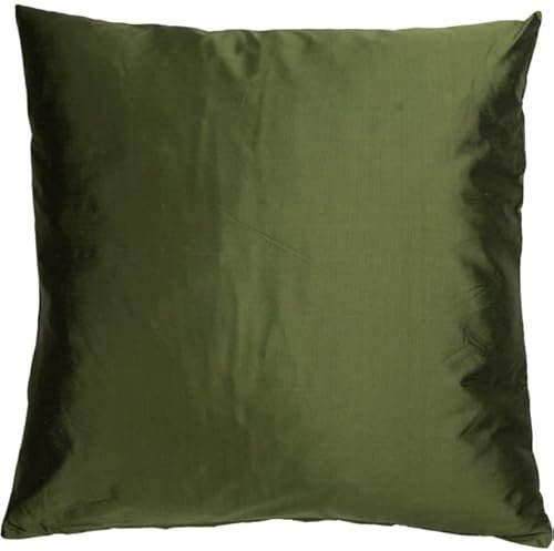 Linum Silk Kissenhülle 40x40 cm Moss Green A18
