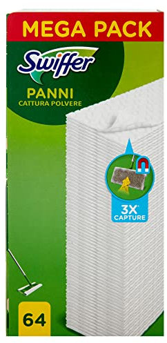 Swiffer Mega Pack Paños atrapapolvo, 64 paños