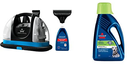 BISSELL SpotClean C3 Nettoyant pour Tapis, Moquette, Escaliers & Siège d'auto Aspiration Puissante & Formule Wash & Protect Pour vos Étoffes d’ameublement