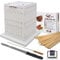 Antech CUBO ROSTICINI 81-tlg. mit Messer und 100 Spießen für die optimale und einfache Herstellung von Braten, Fleischspießen, Fisch, Obst, Kebab, Barbecue-SOUVLAKY
