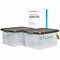 Novaliv 2x Aufbewahrungsboxen mit Deckel 27L Anthrazit Nestbar stapelbare Storage boxes mit Clipverschluss Kunststoffbox BPA-frei 46,5x36,5x24 cm