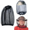 JOCXZI schwarze Mückenschutzhaube, Mückenhut Kopfnetz,Moskitonetze,Insektenschutz,Kopf Hut Kopfschutz, geeignet für Outdoor, Camping, Reisen(4 Stück)
