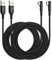 ROFICORD USB Type C Charger Cable 3A, [2-Pack 10ft+10ft] Right Angle 90 Degree Fast Charging Braided Cord Compatible with Galaxy S10 S9 and Other Type C Device (10FT+10FT, Black)