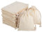 packra Baumwollsäckchen 30 Stück, Geschenktüten Baumwoll Säckchen Klein 7x9cm, Leinensäckchen Stoffbeutel klein, Jutesäckchen für Schmuck Hochzeit Weihnachten Party