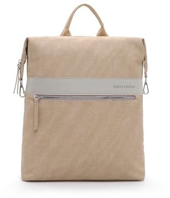 Emily & Noah Rucksack E&N Bonnie 64346 Damen Rucksäcke Material Mix taupe 900