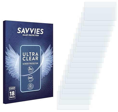 Savvies 18 Stück Schutzfolie für Mercedes-Benz Vito Audio 40 Displayschutz-Folie Ultra-Transparent