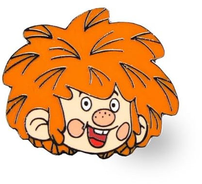 Bavariashop | PUMUCKL Retro Cartoon Pin | Lustiger Anstecker aus Emaille | Anstecker für Rucksack und Kleidung | 3 cm x 3 cm