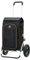 Andersen Einkaufstrolley - klappbar - 61 Liter - mit Kühlfach - Aufhängung für Einkaufswagen - belastbar 50 kg - Aluminium - Trolley - Luft-Rad Ø 25 cm - Royal Shopper Folke schwarz