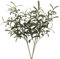 HASWITDA Branches d'olivier artificielles avec longues tiges décoratives pour intérieur et extérieur, 4 tiges (76 cm)
