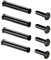 LARUISEE 4pc Fixing Fan Screws For 25mm Thickness Computer Cooling Fan PC Case Cooling Fan Mounting Screw Double Locking Metal Screws