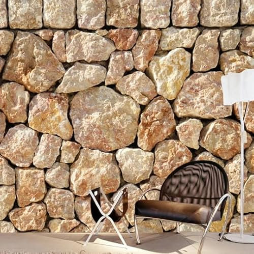 Benutzerdefinierte Wandbild Tapete 3D Stereo Geprägte Imitation Stein Tapete Wohnzimmer Schlafzimmer TV Hintergrund Tapete Papel De Parede 3D,300cmX210cm