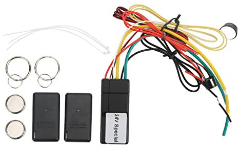 Wegfahrsperre für Autos, 2,4 GHz, Akustischer Alarm, Anti-Hijacking-Motorsperre für 24-V-PKW, LKW, Bus, Wohnmobil