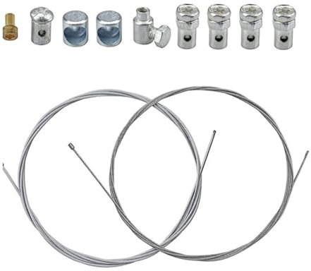 EIHI Cavo Frizione Moto Cavo Cavo Acceleratore Moto Frizione Universale 130 CM con Morsetto per Moto e Cross (2 Cavo)