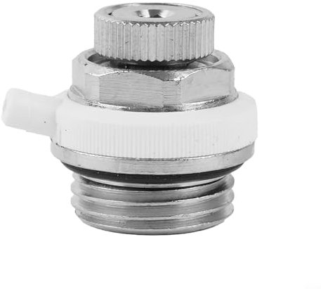 Oniissy Conventional Saves Heating Energy Air Vent Radiator Valve 1/2/3/5pcs 27x26x26mm, 1/2 Automatic Air Vent Auto Cut-off Self Bleeding Radiator Valve(1pcs)