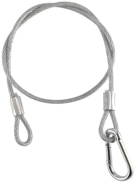 1 m/39.37 in, Stainless Steel Picture Hanging Wire Rope and Safety Chains, Mirror Chain, Cable Suspension Kit for LED Panel Lights, Stage Lights, DJ Lighting
