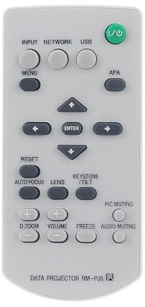 AULCMEET RM-PJ6 RMPJ6 Replace Remote fit for Sony BrightEra 3LCD Projector VLP-PHZ10,VLPPHZ10,VPL-BW12S,VPL-BW5,VPL-BW7, VPL-CS5,VPL-CX70,VPL-CX71,VPLBW12S,VPLBW5,VPLBW7,VPLCS5,VPLCX70,VPLCX71