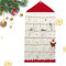 Adventskalender, Weihnachts-Adventskalender aus Stoff mit Taschen, zum Aufhängen an der Wand, Leinwand zum Aufhängen, Kleinteile, Organisationskalender, 24 Ziffern, Weihnachtstasche,