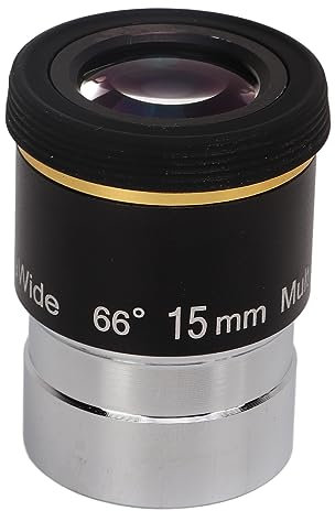 1.25 Inch Telescope Eyepiece, 1.25 Inch Wide Angle Eyepiece 66 Degree Ultra Wide Angle Eyepiece Astronomical Telescope Accessory Aluminum Alloy Optical Glass for Observing
