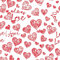 JIAOQSS Peel and Stick Wallpaper Red Heart Love Self Adhesive Wallpaper Removable Waterproof Sticky Back Wallpaper for Cabinet Wall Bedroom