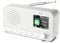 Radio DAB portátil con pantalla a color de 2,4 pulgadas, radio digital DAB+ con Bluetooth, radio FM pequeña alimentada por batería recargable, 40 transmisores preestablecidos, despertador dual
