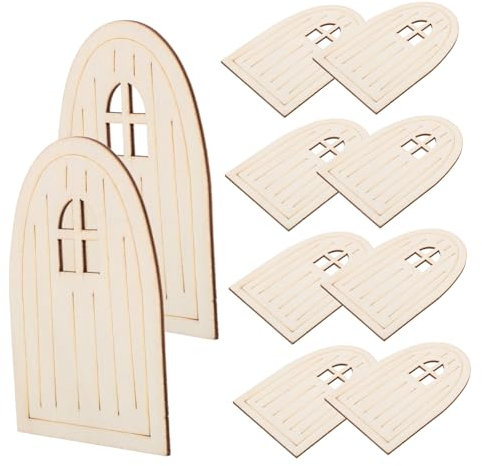 HOMSFOU 10pièces Porte Miniature Kit De Maison De Fées Décorations Pour Bricolage Porte De Fée Fournitures Pour Maison De