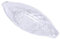 2pcs Banana Split Dish Boat, Acrylic Boat Shaped Ice Cream Bowl, Large Clear Dessert Bowl, Acrylic Serving Dishes for Candy, Snack, Fruit, Yogurt, Salad