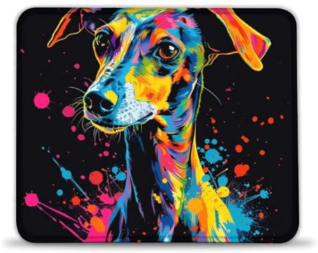 LLONGKT Gaming Mouse Pad Whippet(20x24cm) Desk Mat Waterproof Mouse Mat with Anti-slip Rubber Base Compatible with Laser And Optical Mice