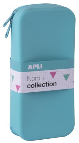 APLI 20414 - Custodia in silicone XL piatto Nordik blu turchese
