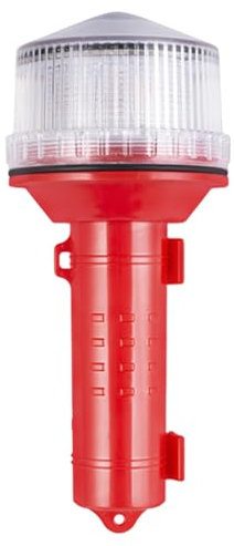 Marine Flare, Safety Strobe Light, 3.74x3.74x8.46 Inches Portable Waterproof Beacon, Crisis Survivance Accessory, High-Visibility Signal for Boating, Kayak, Yacht, Pontoon