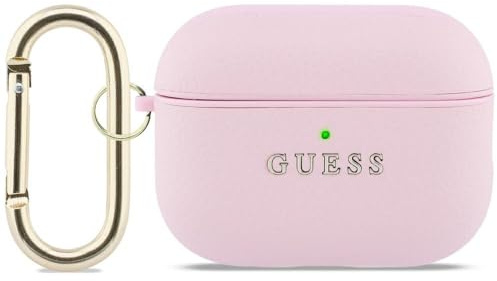 CG Mobile Guess mit genarbtem Logo-Schutzhülle für AirPods Pro 3 (Pink)