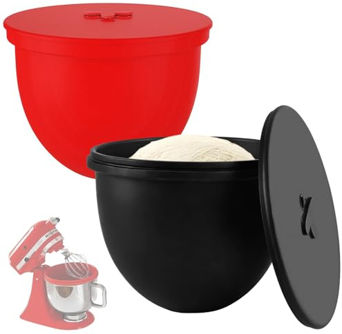 2 Pièces Insert de Bol en Silicone pour KitchenAid, Doublure Silicone pour Batteur, Revêtement de bol mélangeur silicone pour Batteurs Kitchen Aid Mixer TILT-HEAD 4.8L 5QT pour Pâtisserie, Cuisine
