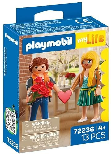 PLAYMOBIL 72236 myLife Valentinstag Pärchen, 13 Teile, 2 Figuren mit Accessoires, ab 4 Jahren