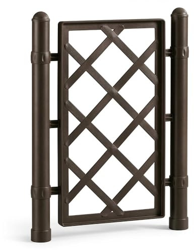 Spalliera moka Modulare per Piante Rampicanti Grigliato in Plastica 43x52 cm con Giunti e Tappi Supporto Traliccio rete Divisorio Grigliato per Giardino e Balcone Made in Italy