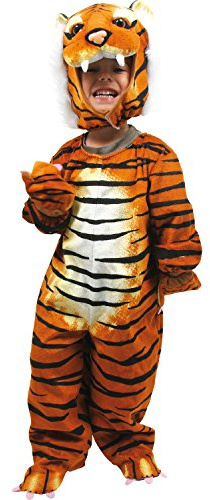 small foot Kostüm Tiger, weiches Kinderkostüm für Fasching, Karneval oder Halloween, Größe 86-92, ab 2 Jahren, 5630