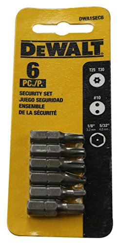 DEWALT 6-Piece Security Bit Set