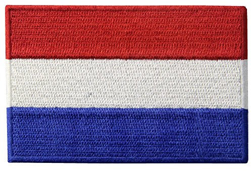 The Netherlands Flag Patch Embroidered Holland National Applqiue Dutch Iron On Sew On Emblem