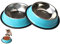 ZHIYE Stainless Steel Pet Bowls for Cats,2 Piece Non-slip Dog Feeding Bowl Small Dogs Cats